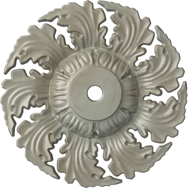 Ekena Millwork Needham Ceiling Medallion (Fits Canopies up to 4 1/4"), Hand-Painted Flash Gold, 14 5/8"OD x 2 1/4"P CM14NEFLS - main